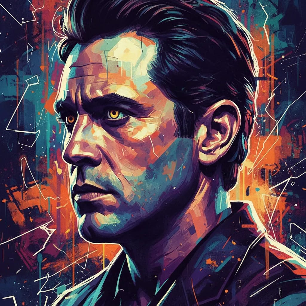 Artistic portrait of David Howard Thornton