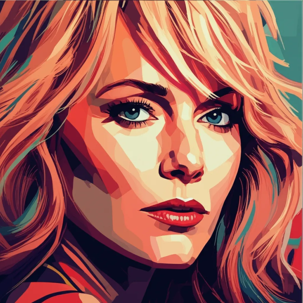 Artistic portrait of Cybill Shepherd