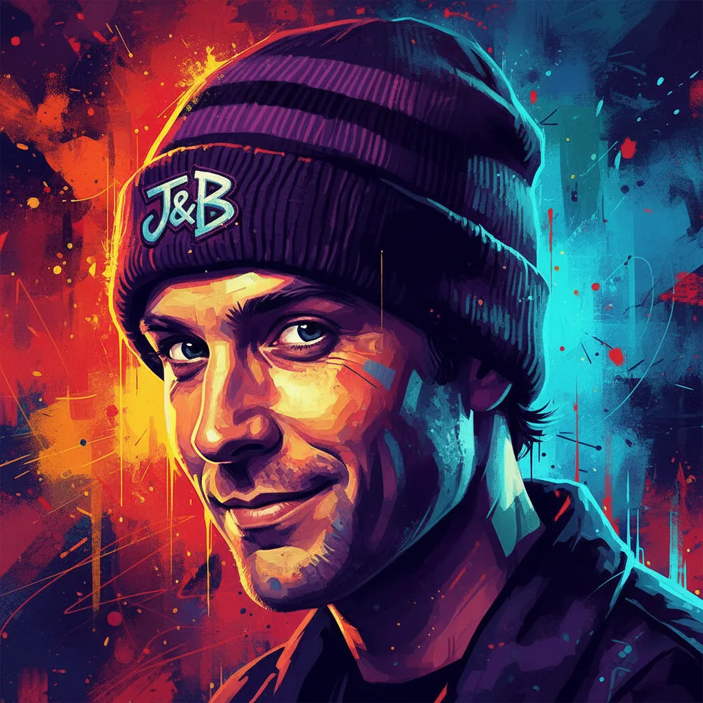 Artistic portrait of Jason Mewes