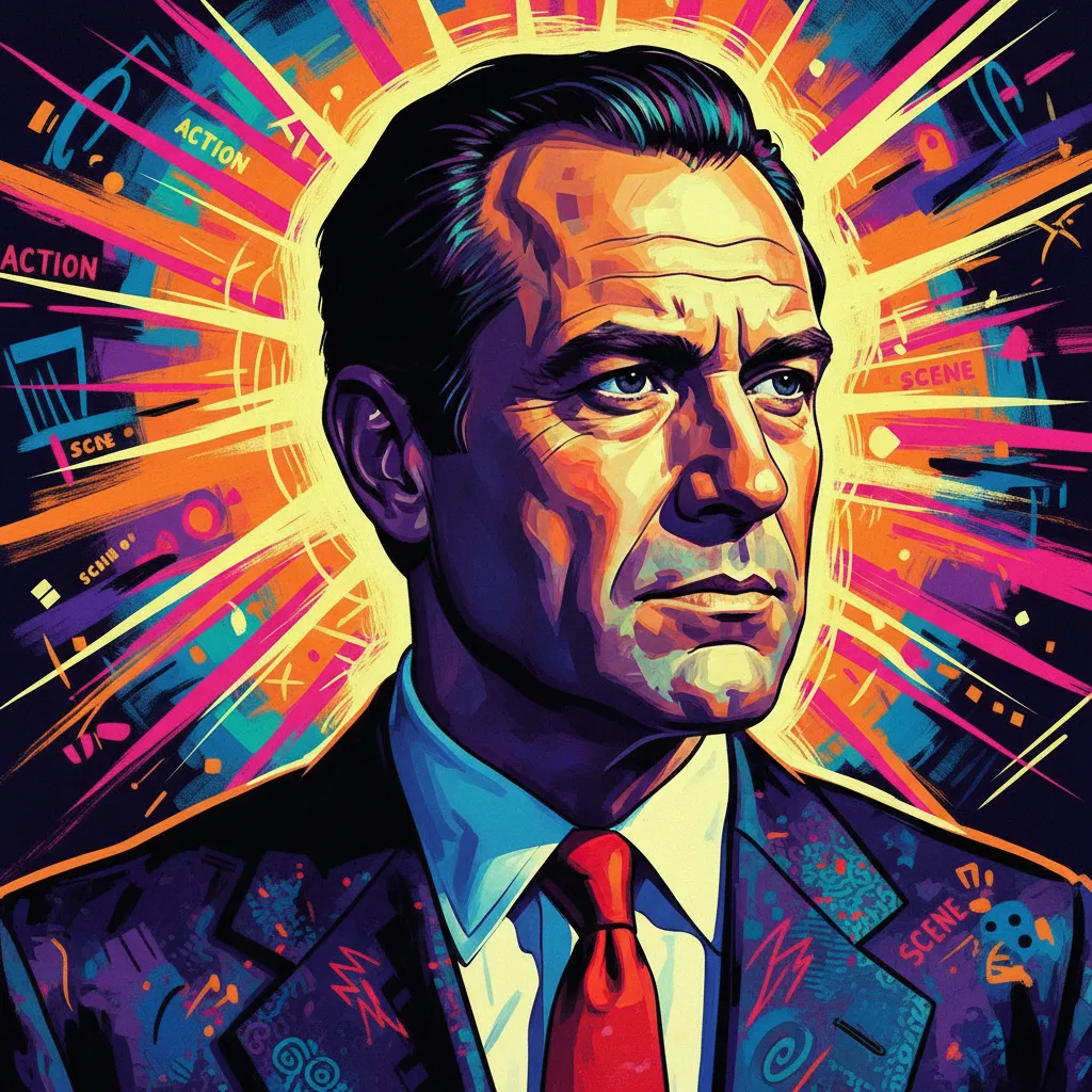 Artistic portrait of Norman Burton