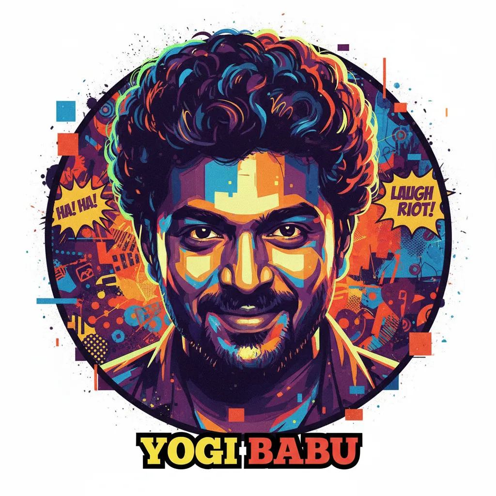 Artistic portrait of Yogi Babu