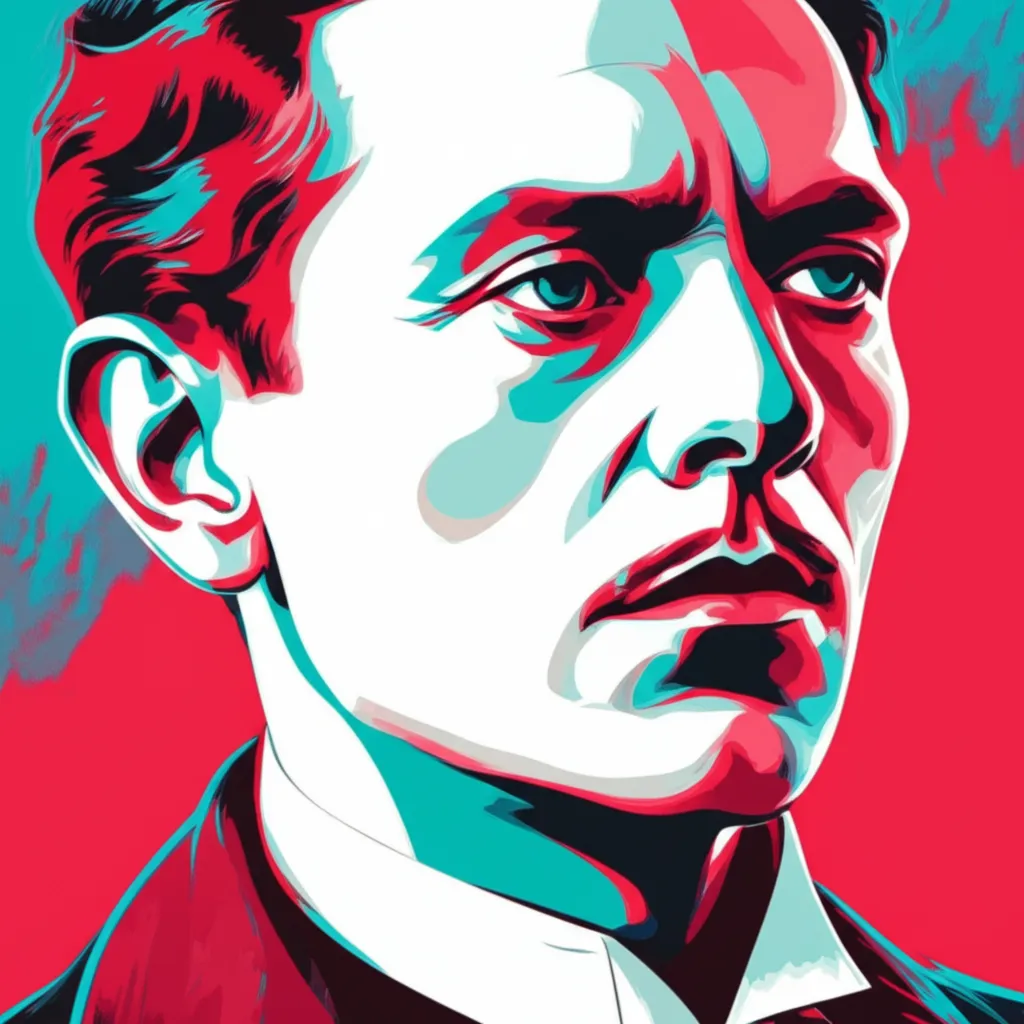 Artistic portrait of Friedrich Feher