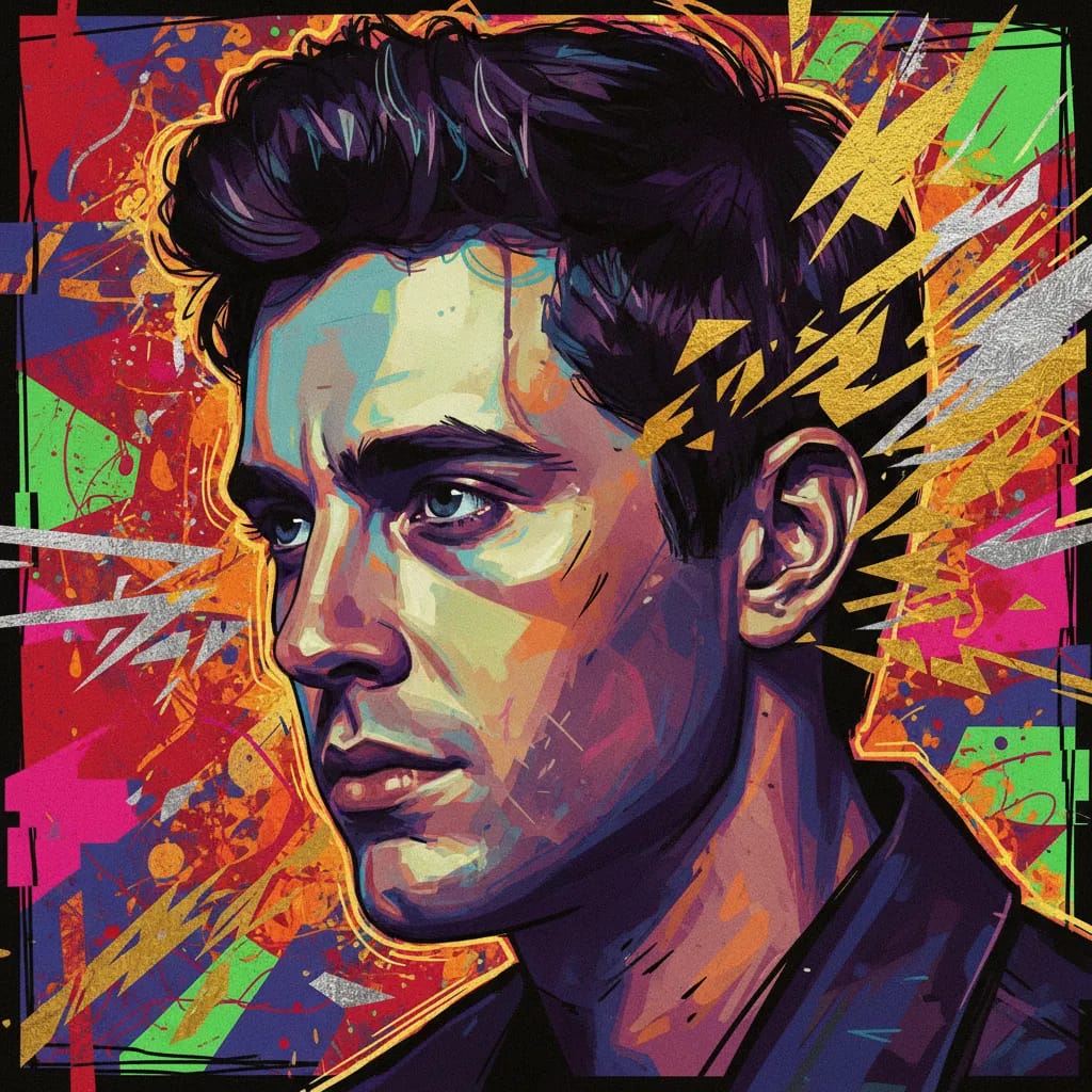 Artistic portrait of Collin Kelly-Sordelet