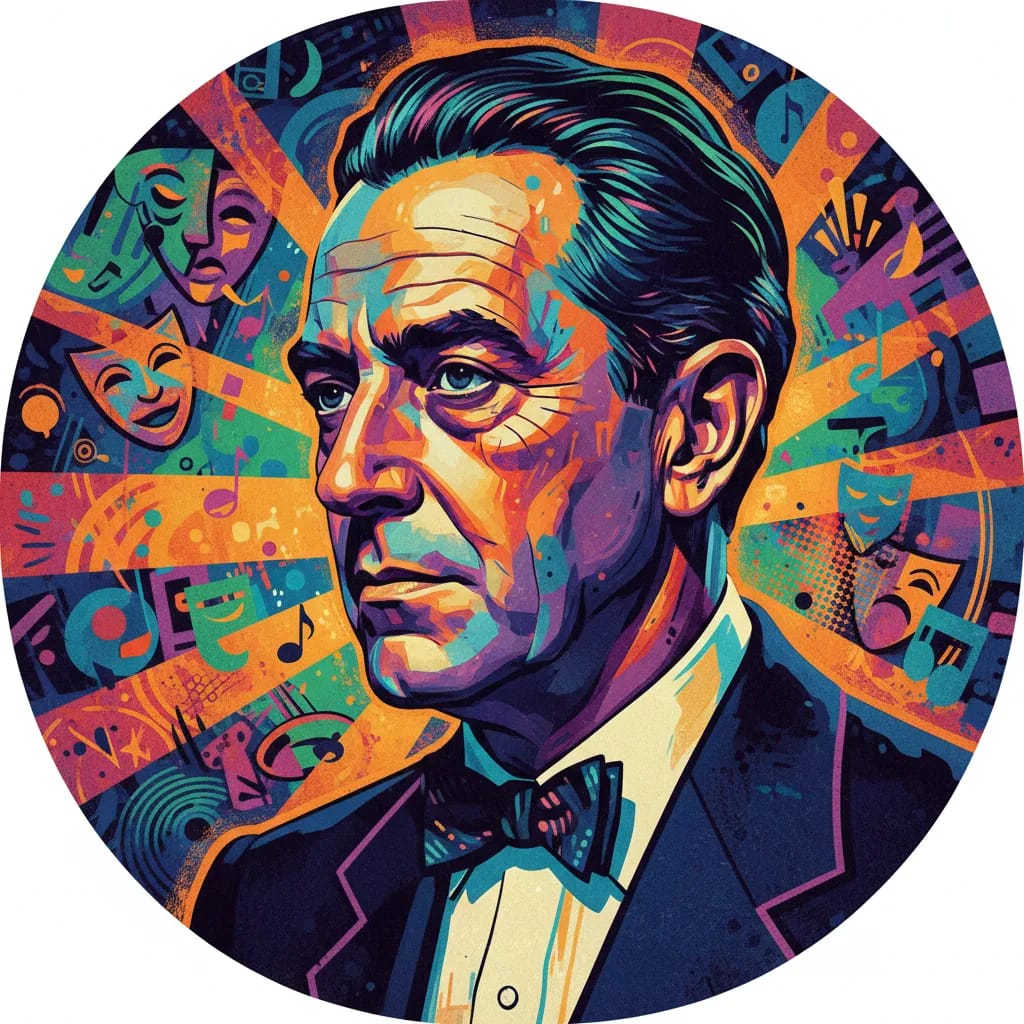 Artistic portrait of Edward Everett Horton