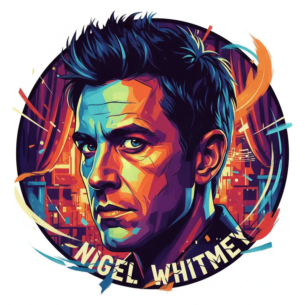 Artistic portrait of Nigel Whitmey
