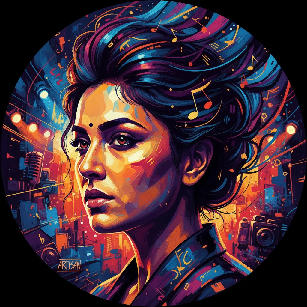 Artistic portrait of Richa Chadha