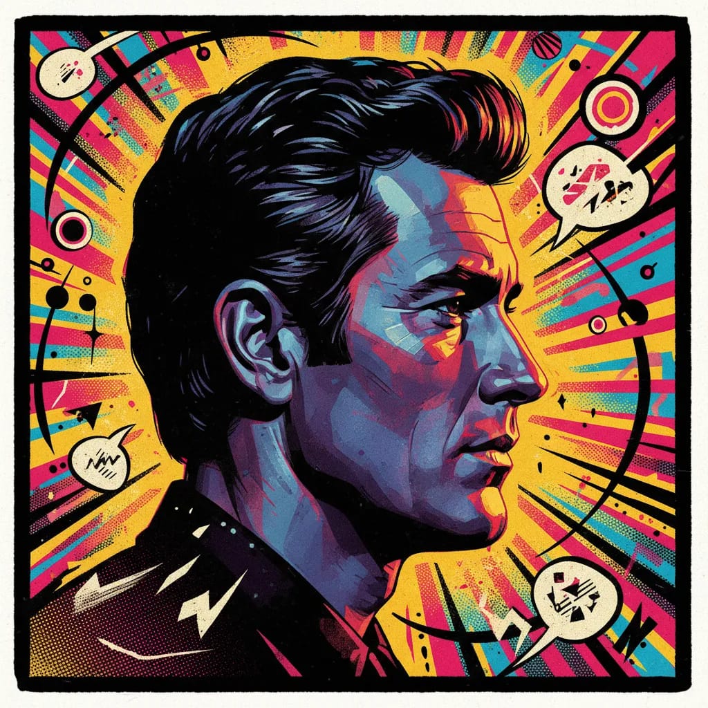 Artistic portrait of Robert Culp