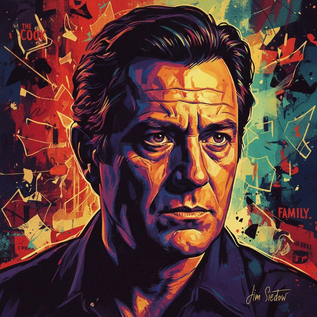 Artistic portrait of Jim Siedow