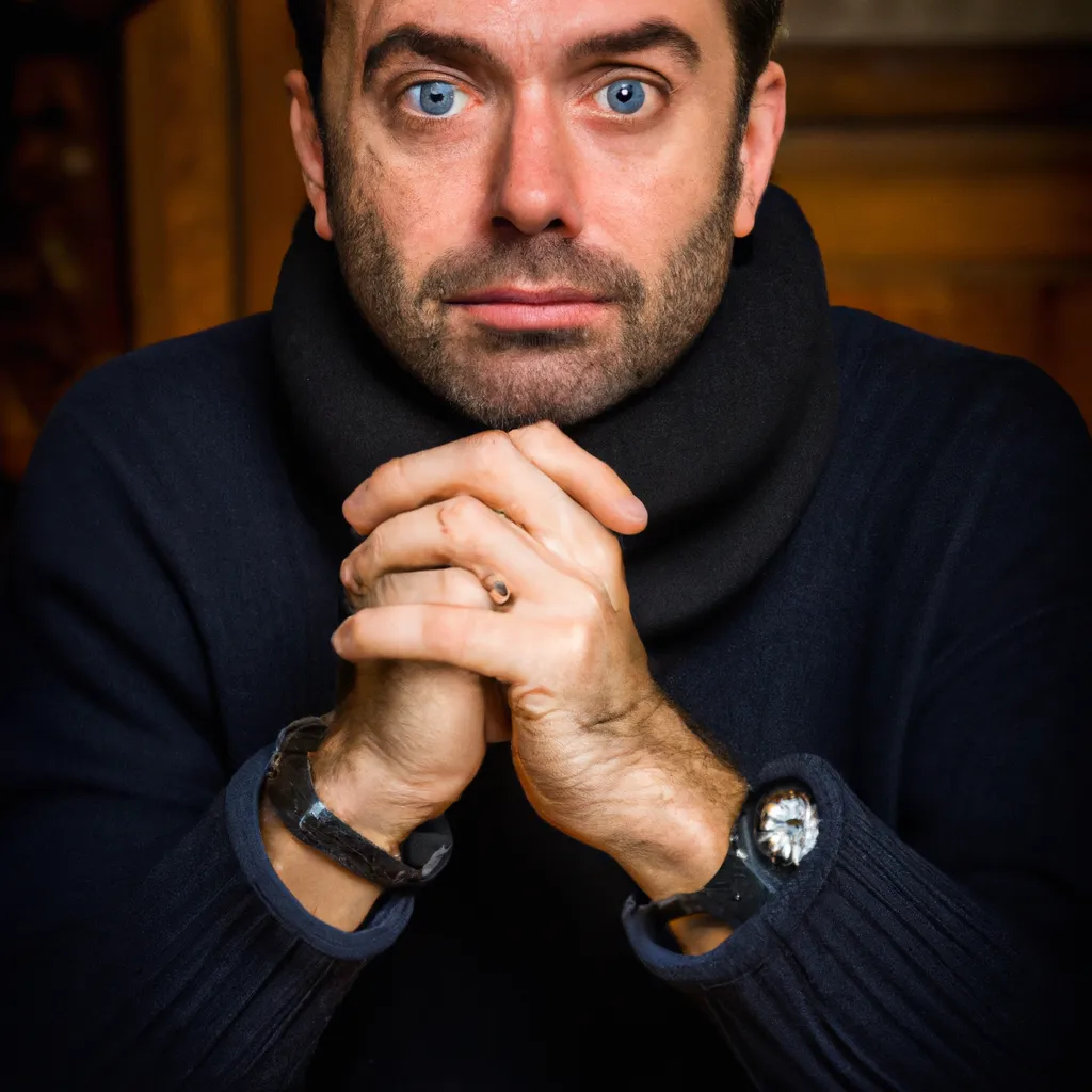 Artistic portrait of Fabrizio Ferracane