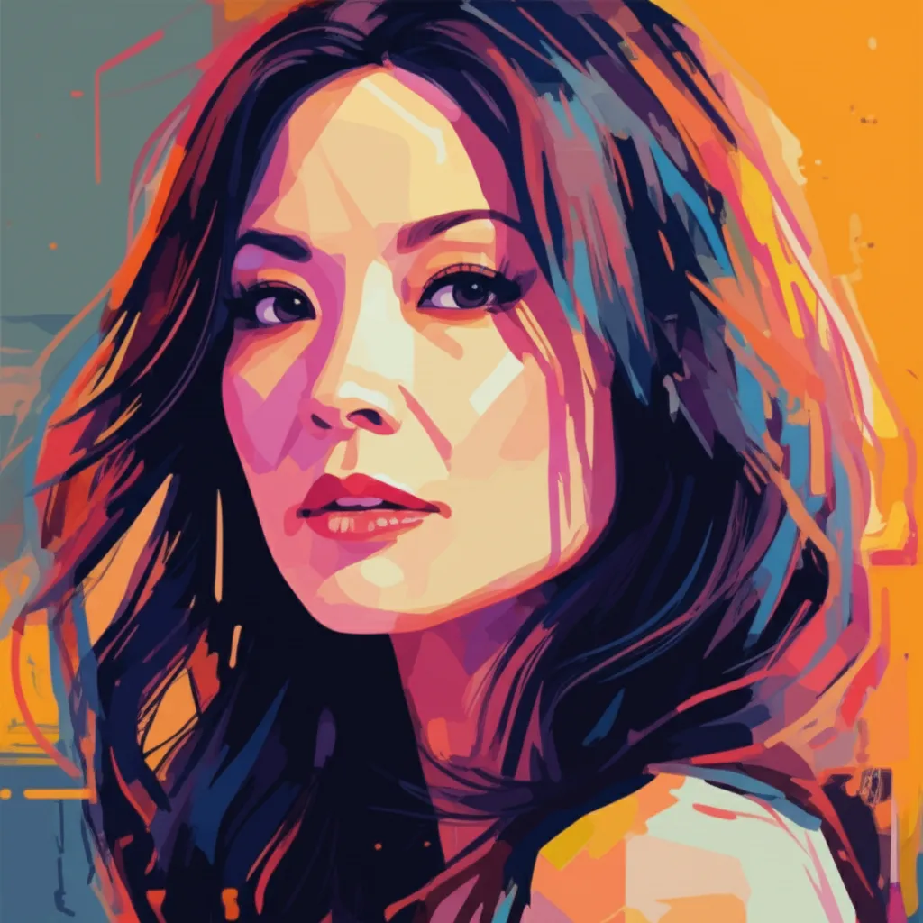 Artistic portrait of Kelly Hu