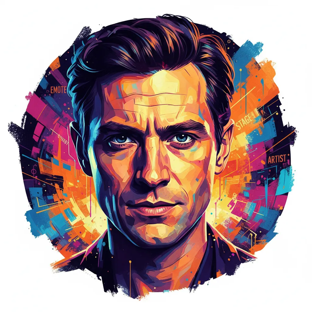 Artistic portrait of Stephen Campbell Moore