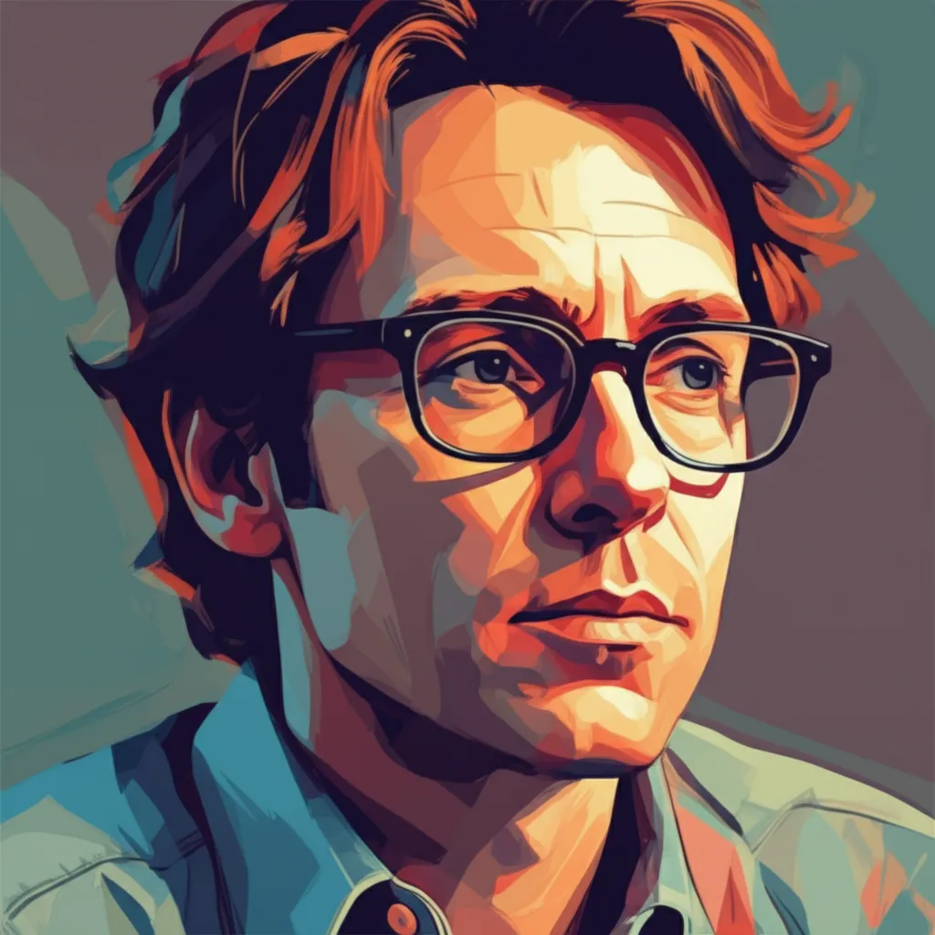 Artistic portrait of Ethan Coen