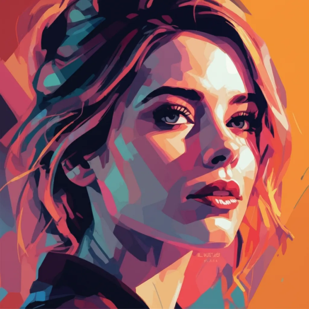 Artistic portrait of Alison Brie