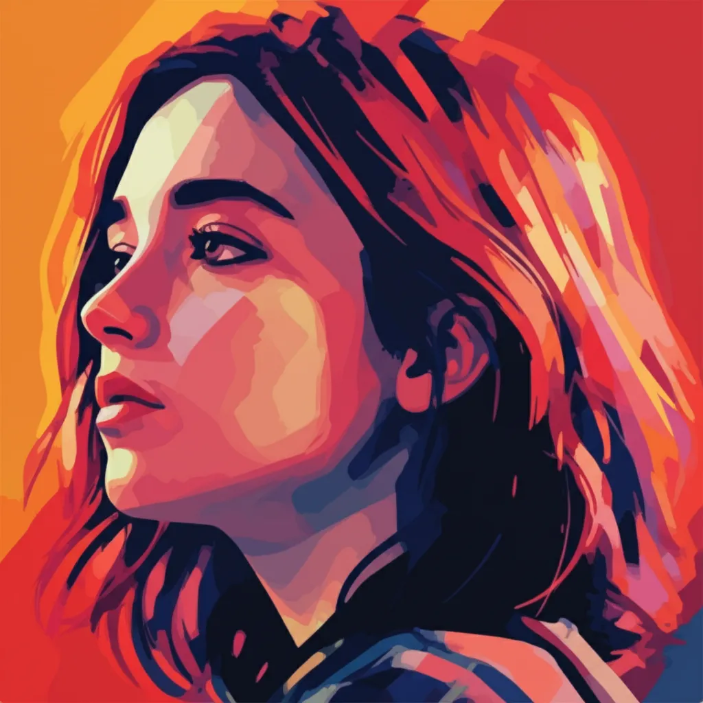 Artistic portrait of Maya Hawke