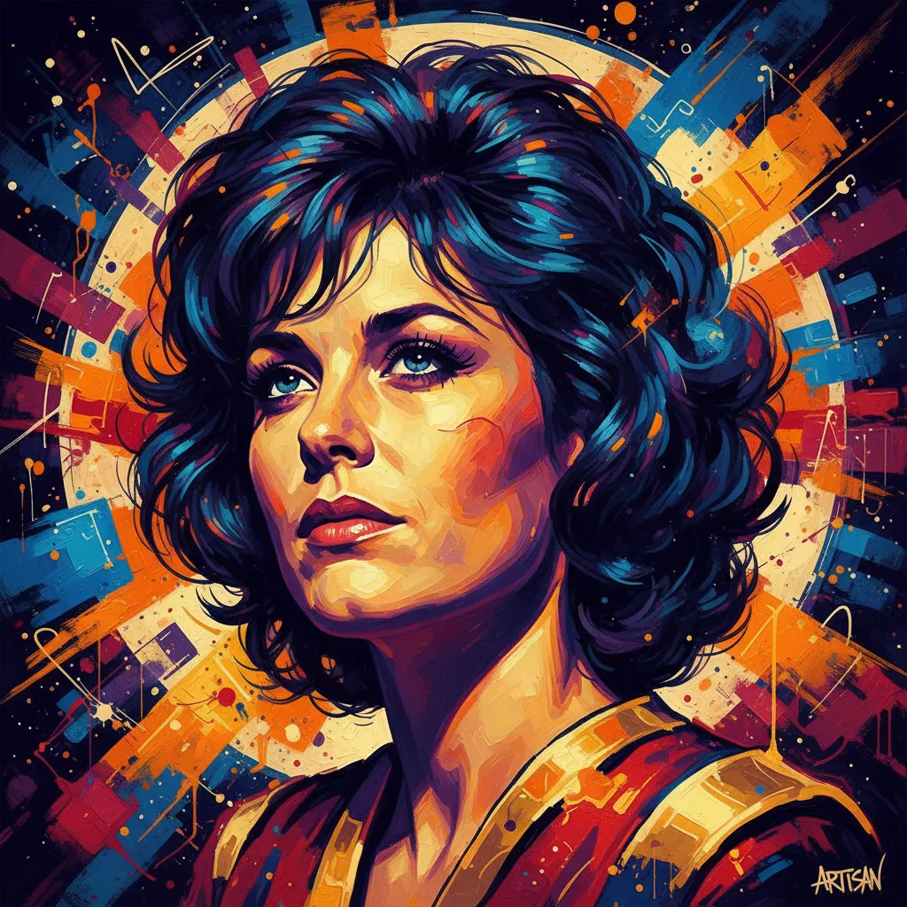 Artistic portrait of Kim Greist