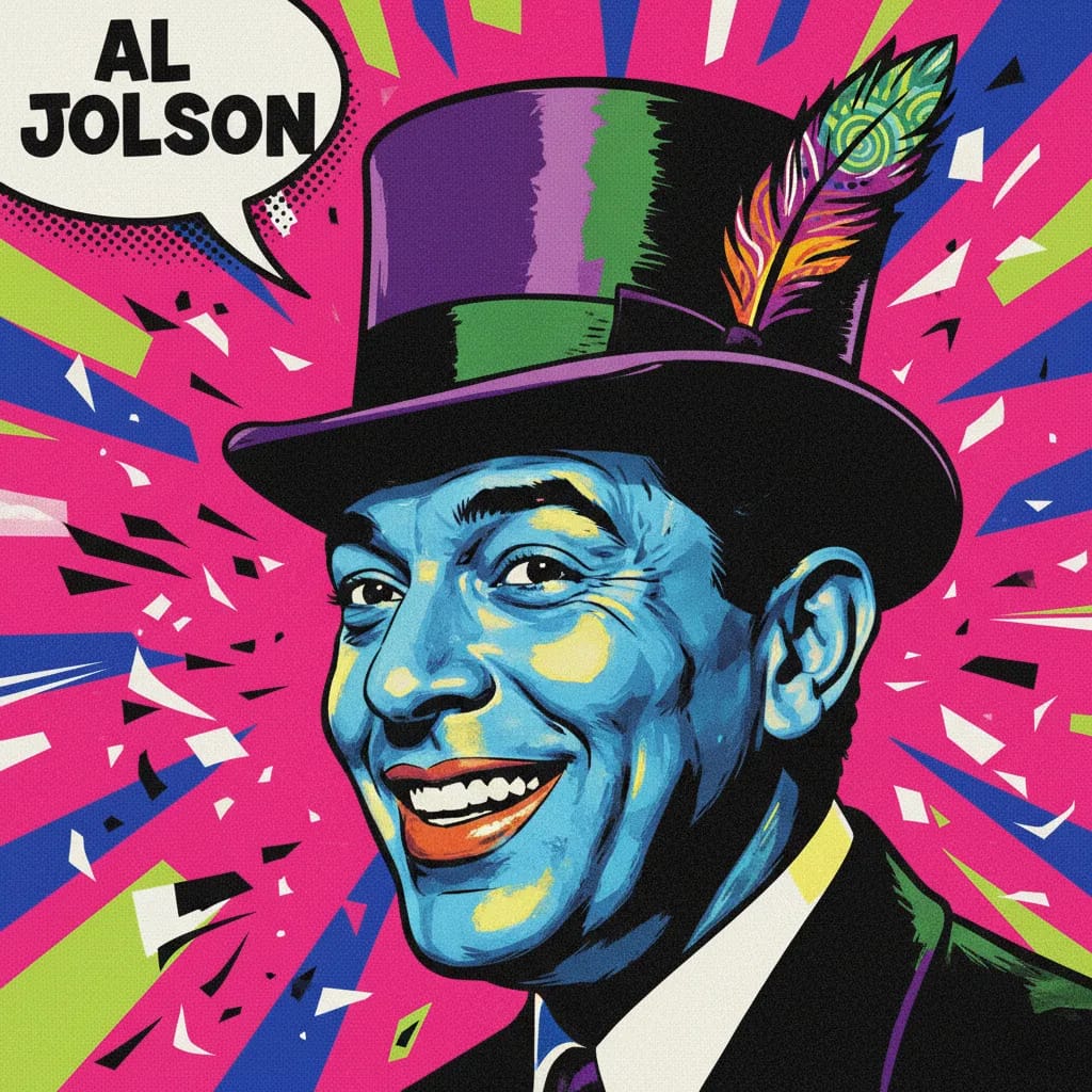 Artistic portrait of Al Jolson
