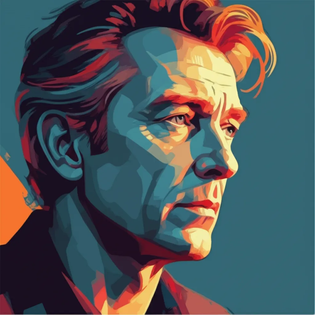 Artistic portrait of Aidan Quinn
