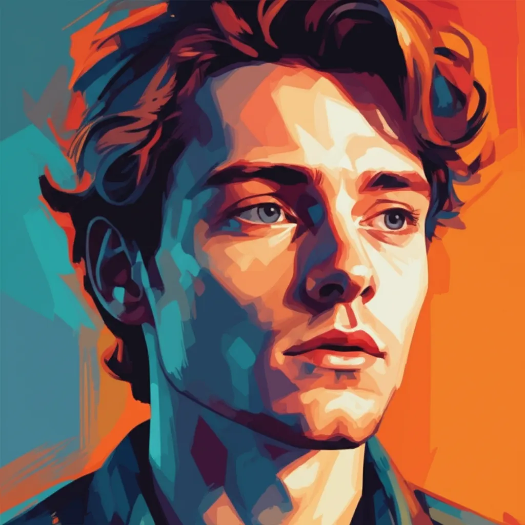 Artistic portrait of Jonas Dassler