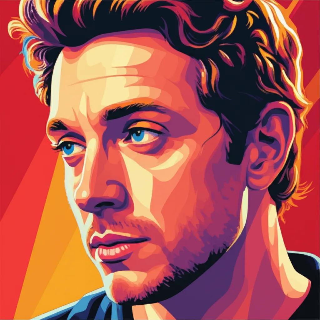 Artistic portrait of Scott Hazell