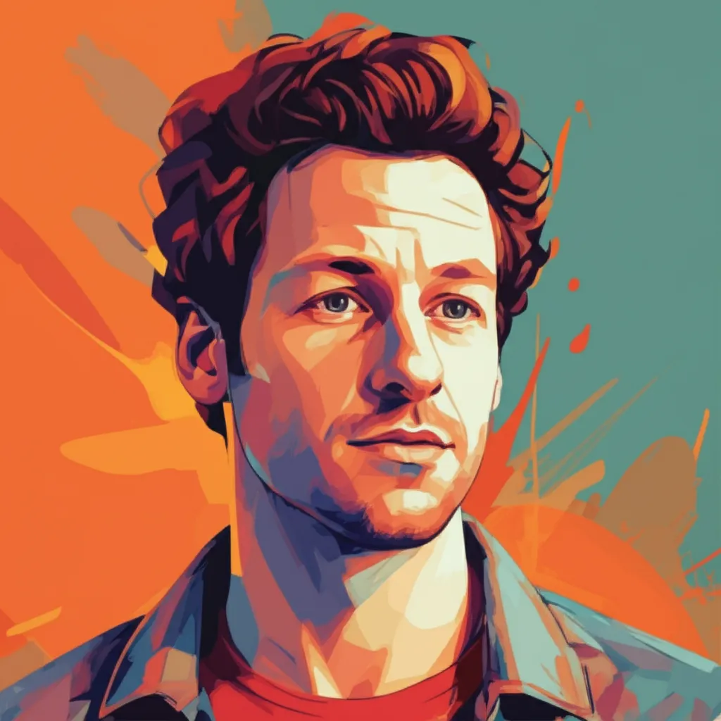 Artistic portrait of Andy Samberg