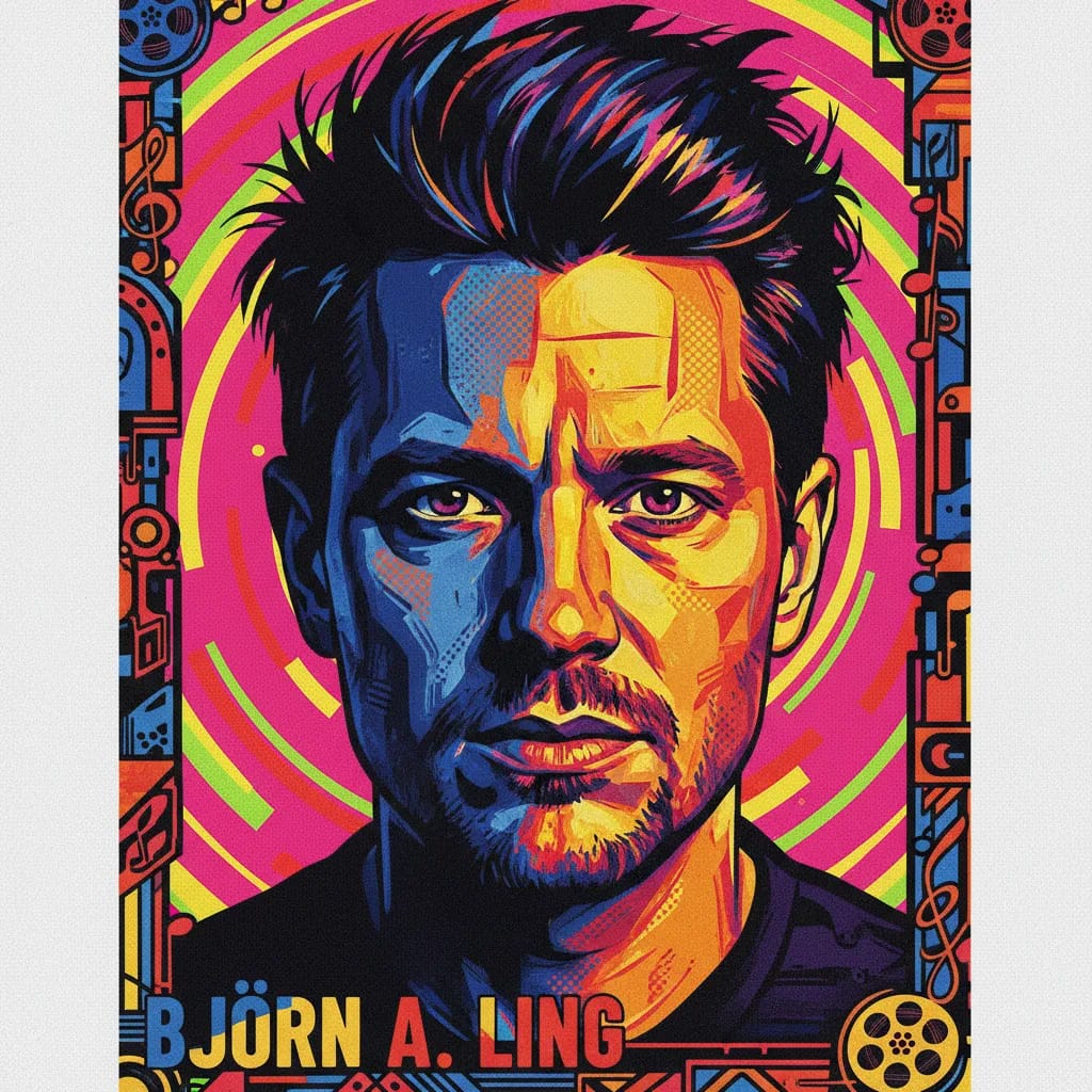 Artistic portrait of Björn A. Ling