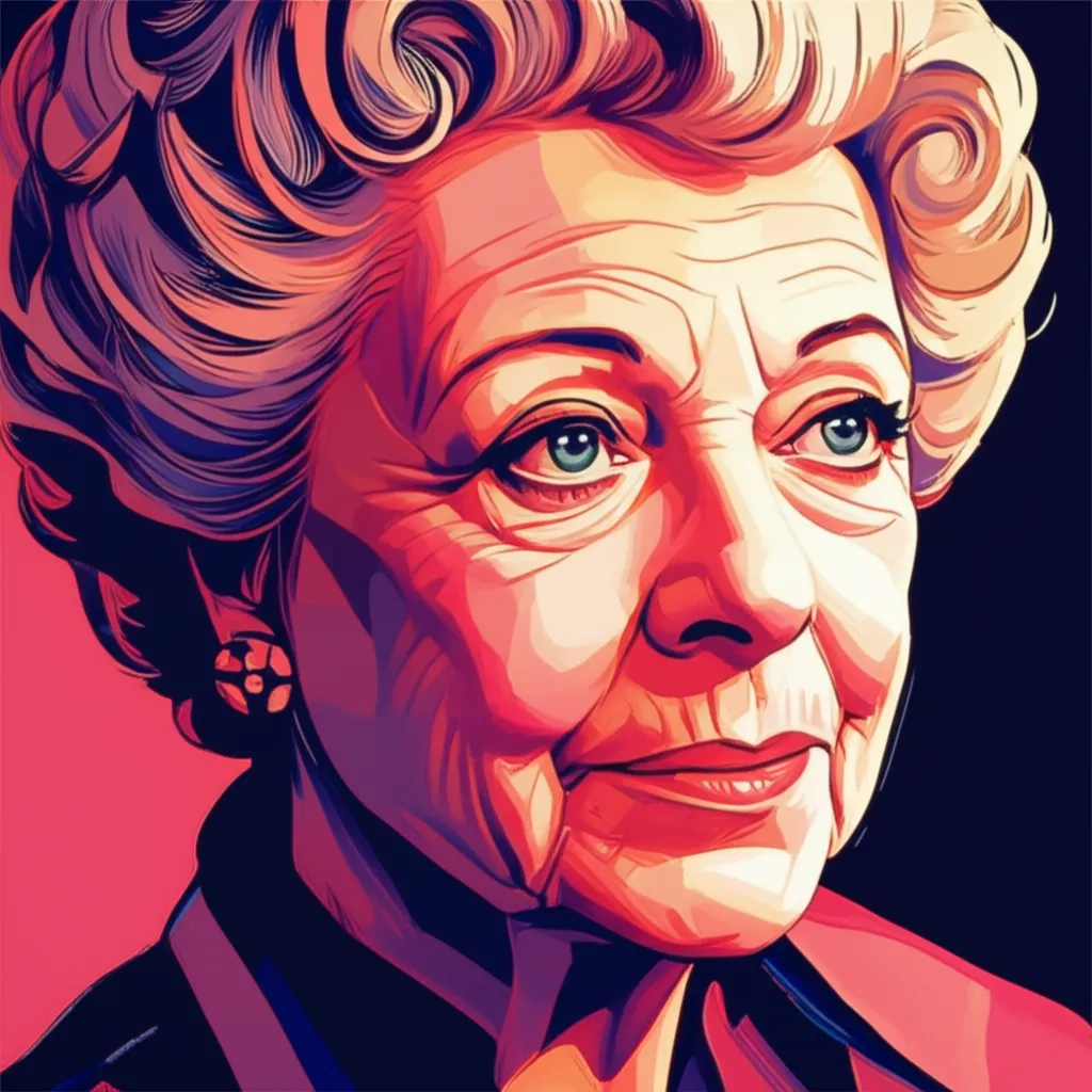 Artistic portrait of Angela Lansbury