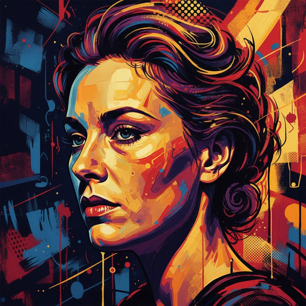 Artistic portrait of Margit Carlqvist