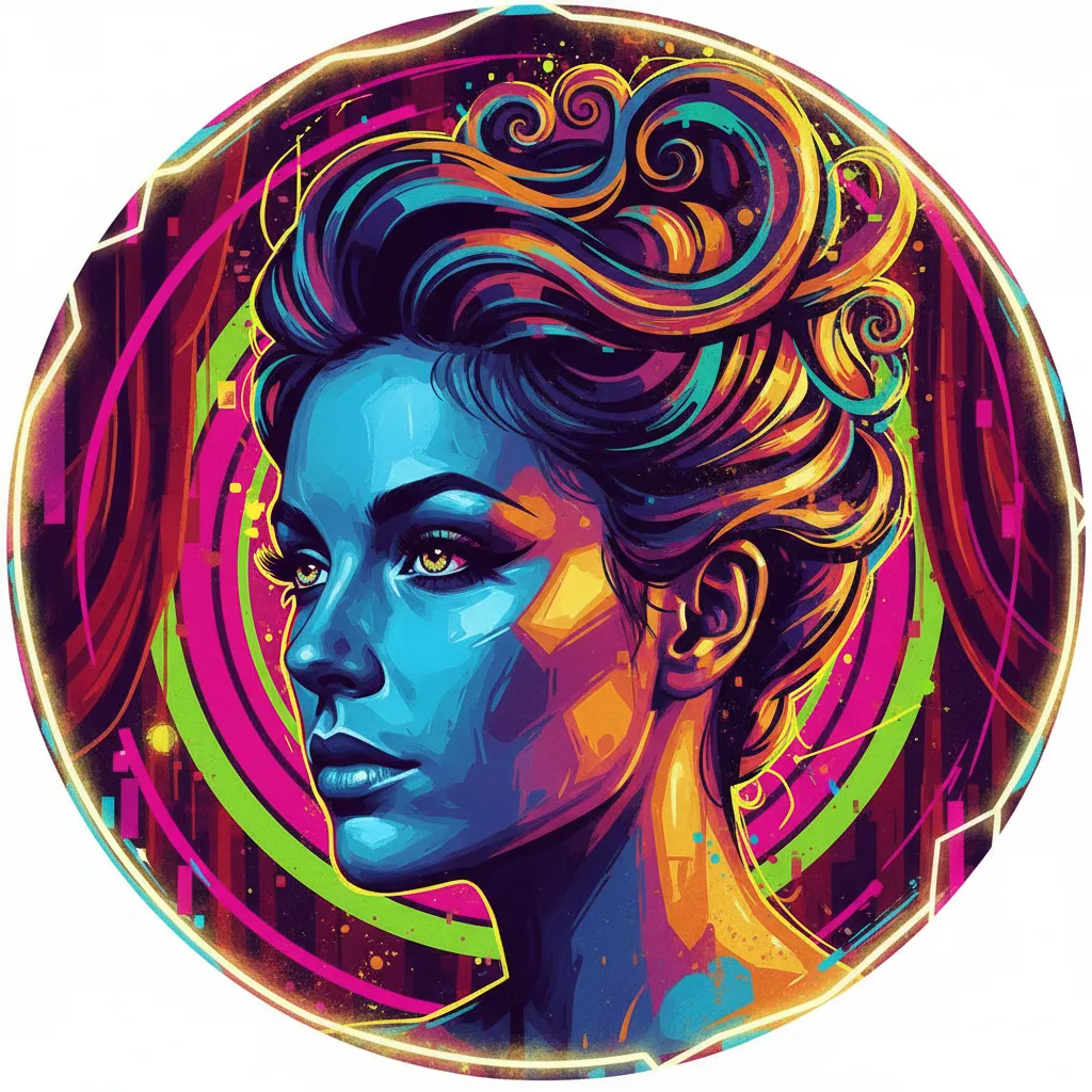 Artistic portrait of Deborah Shelton