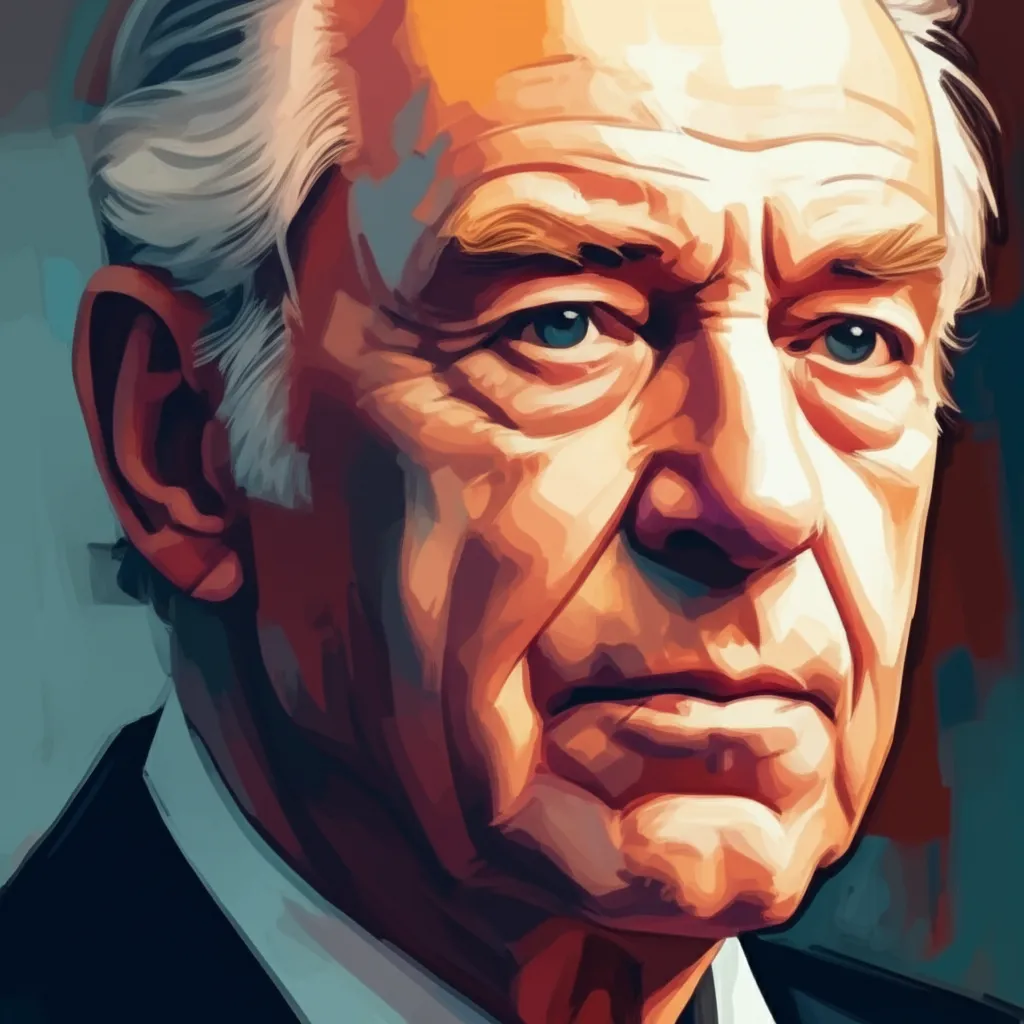 Artistic portrait of Christopher Plummer