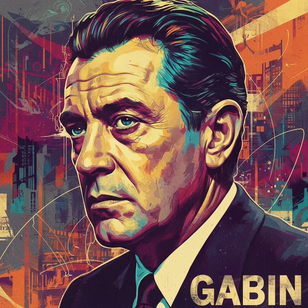 Artistic portrait of Jean Gabin