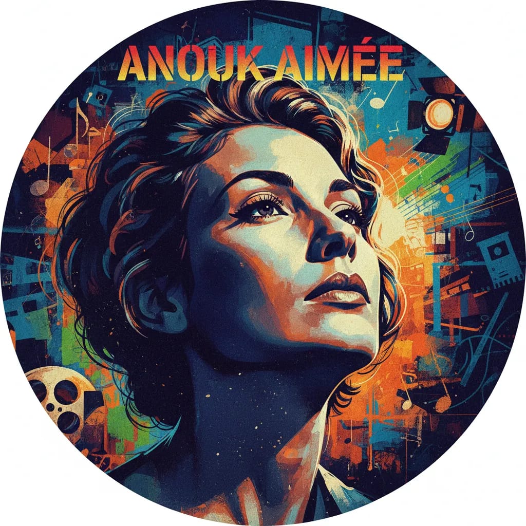 Artistic portrait of Anouk Aimée