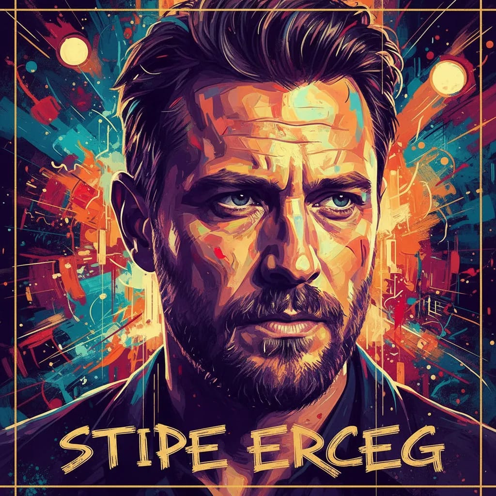 Artistic portrait of Stipe Erceg