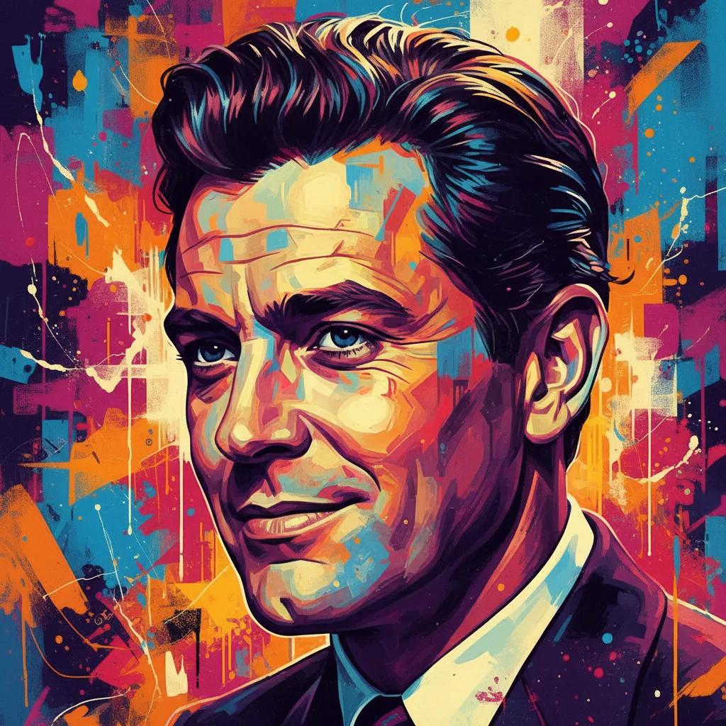 Artistic portrait of Jack Hawkins