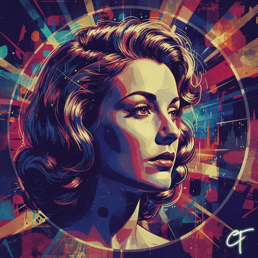 Artistic portrait of Constance Towers