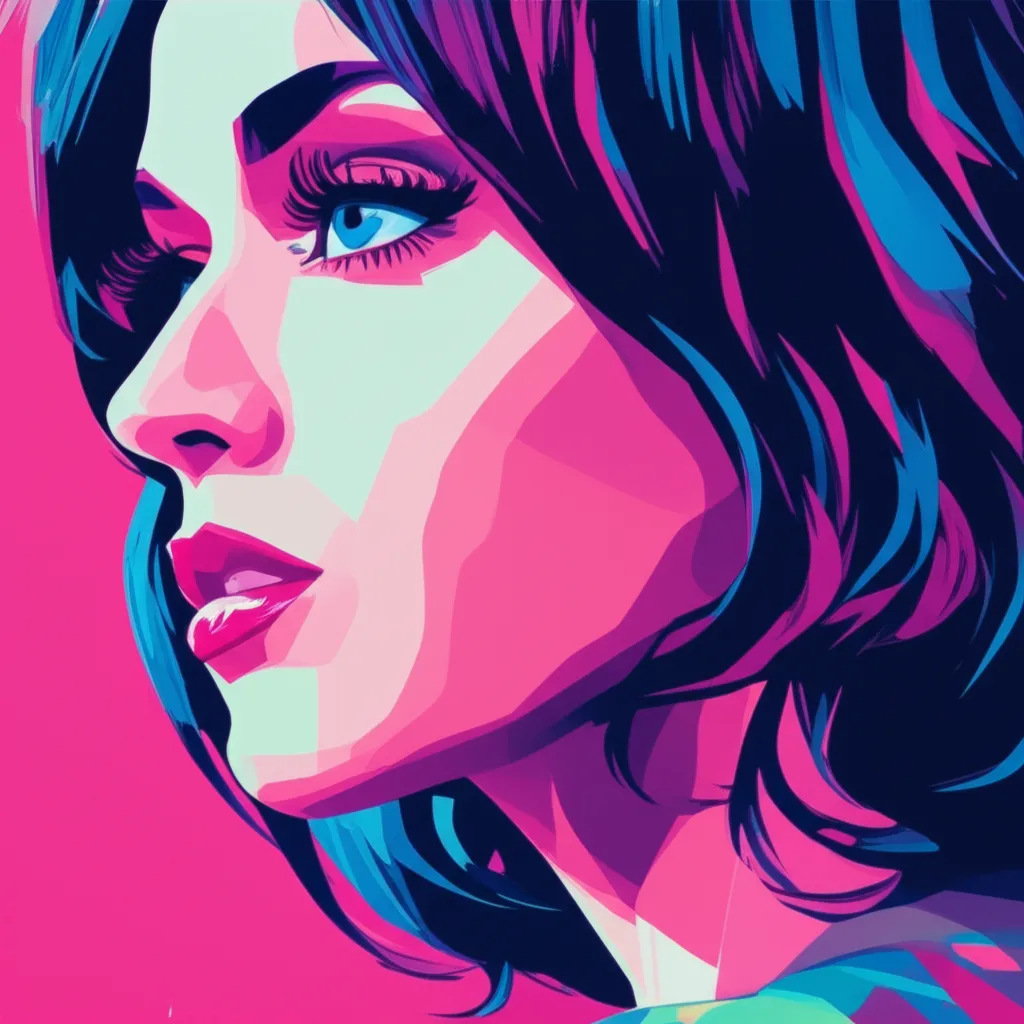 Artistic portrait of Katy Perry