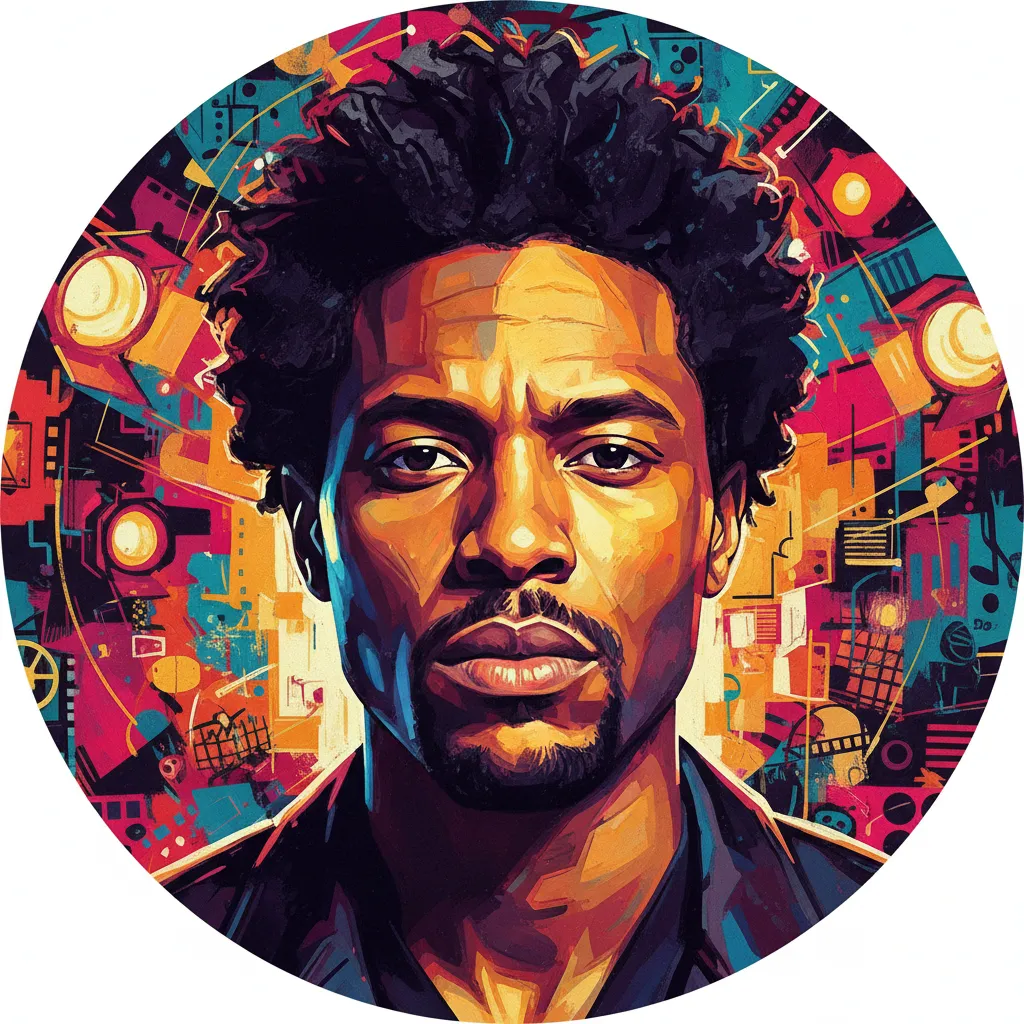 Artistic portrait of Nate Parker