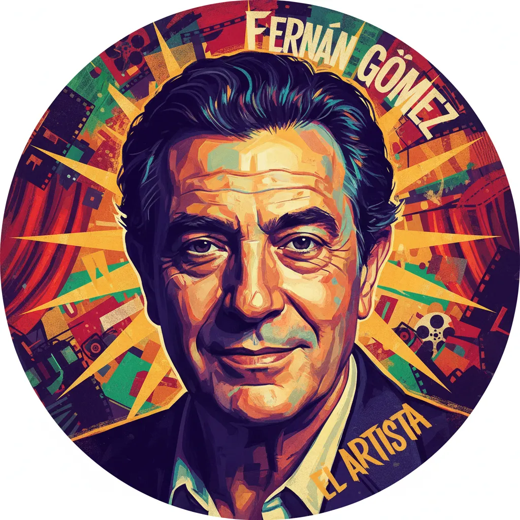 Artistic portrait of Fernando Fernán Gómez