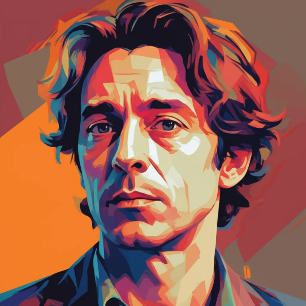 Artistic portrait of Mathieu Amalric