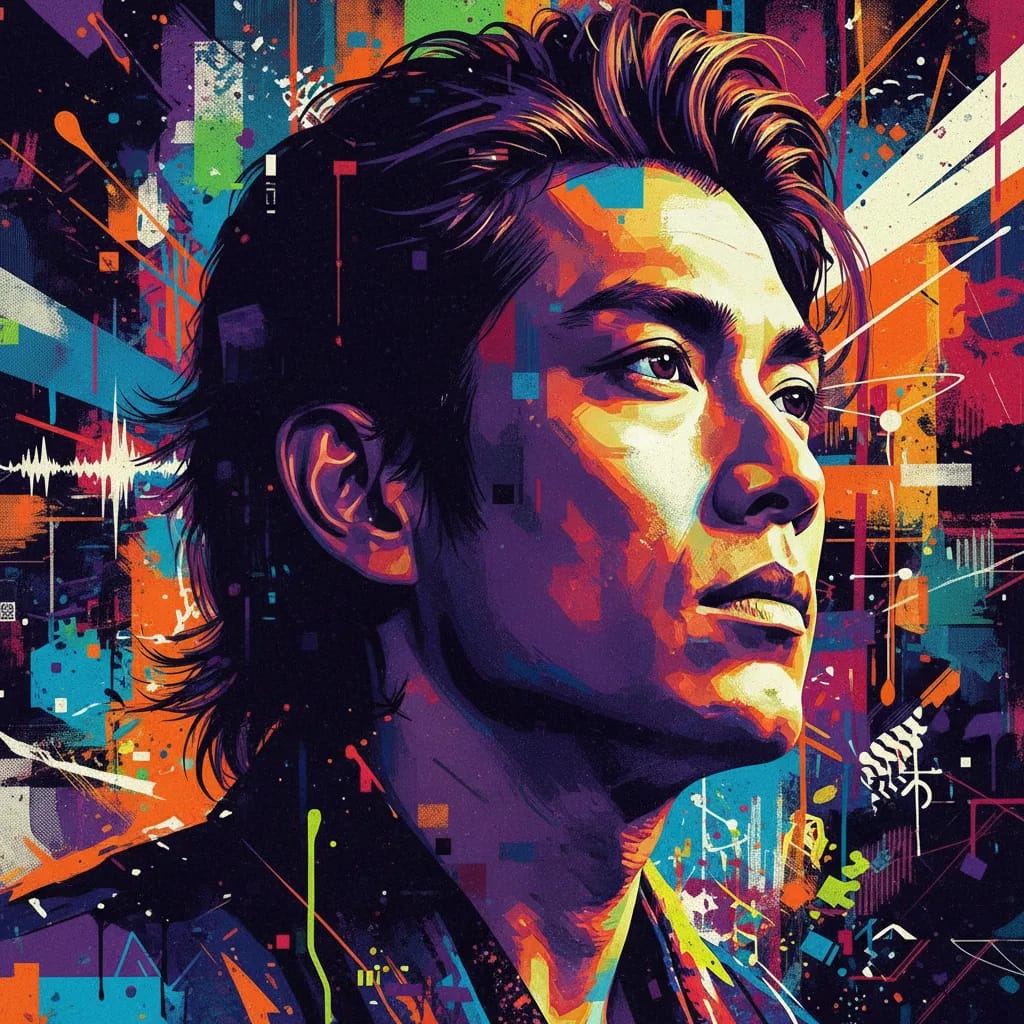Artistic portrait of Takeshi Nozue