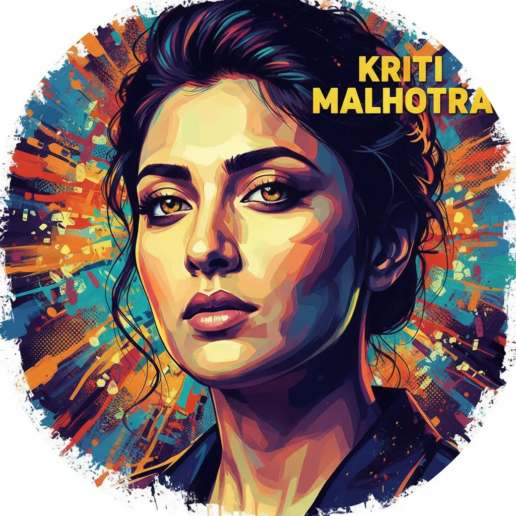 Artistic portrait of Kriti Malhotra