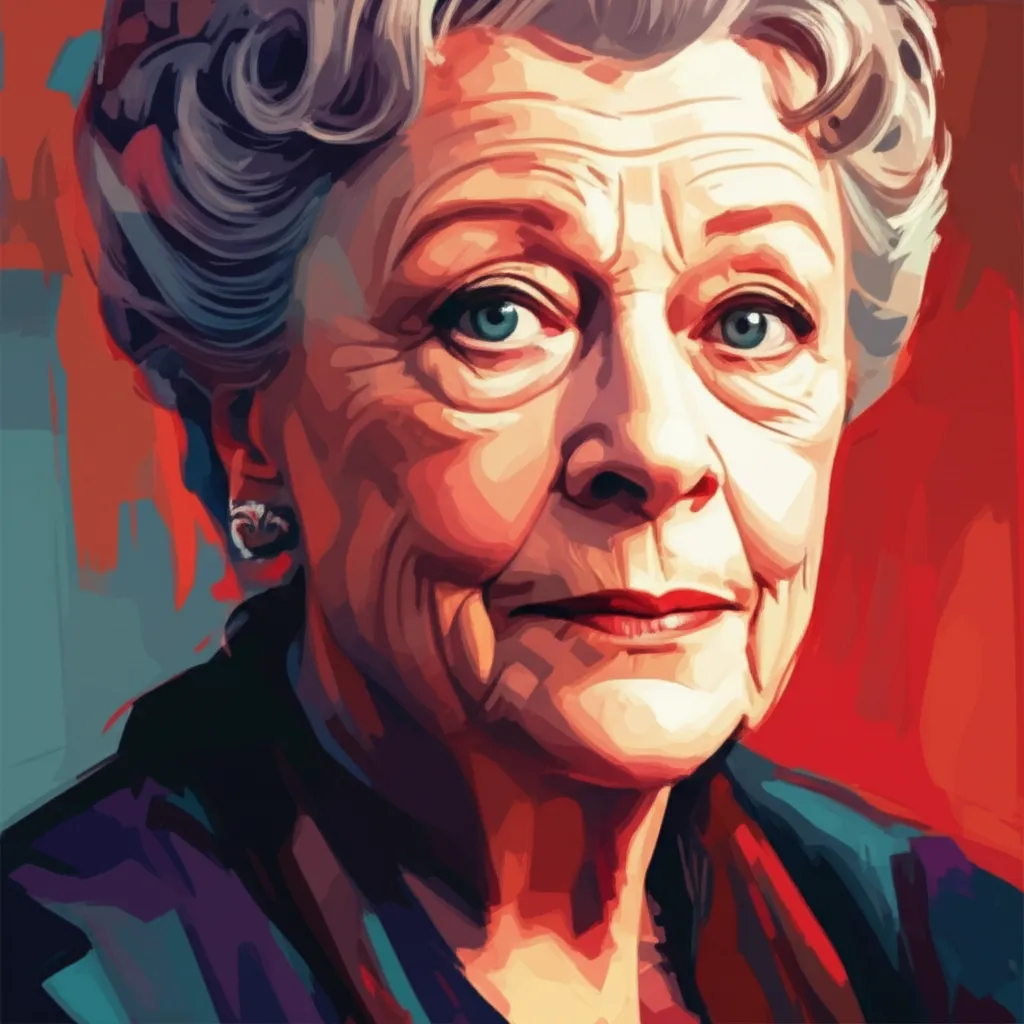 Artistic portrait of Maggie Smith
