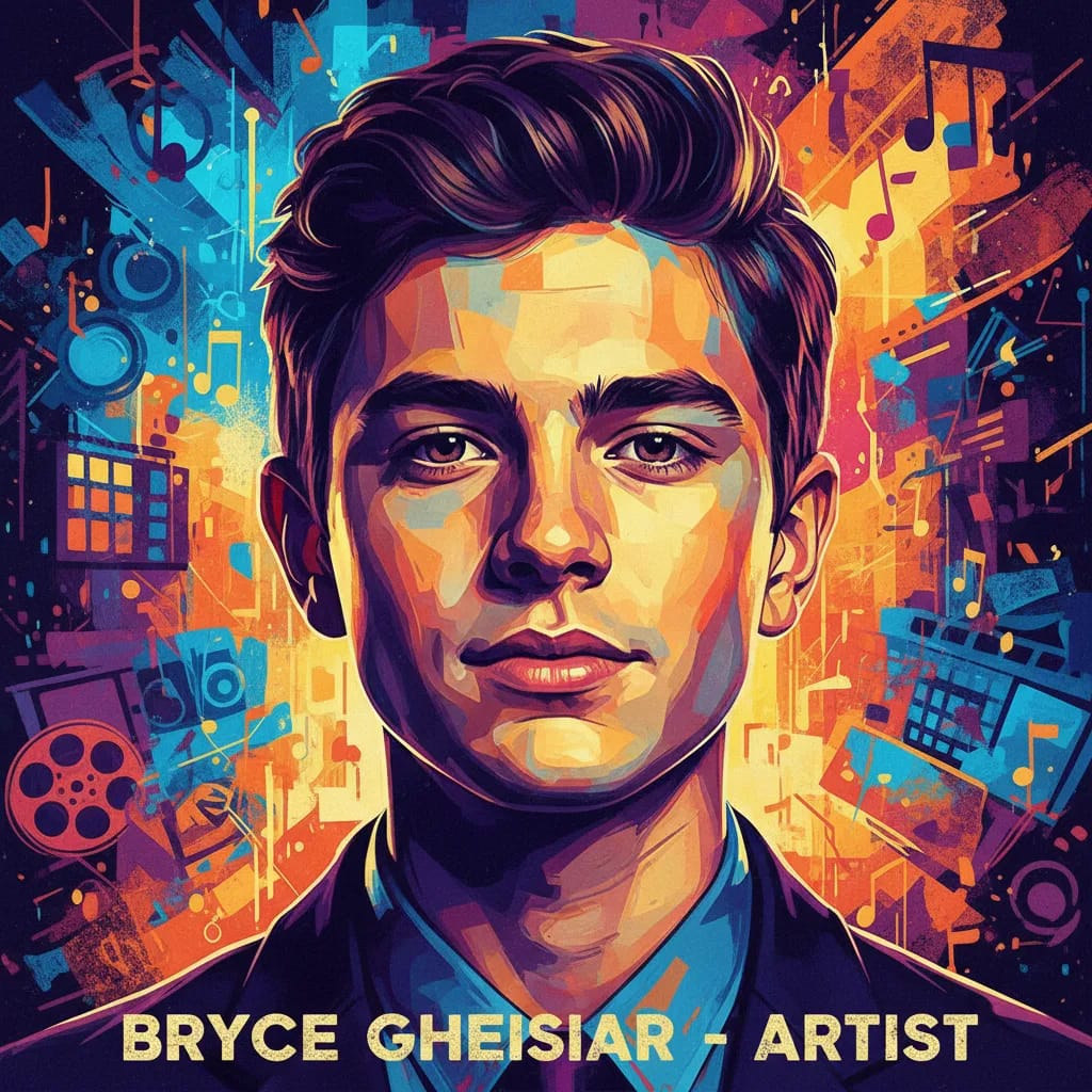 Artistic portrait of Bryce Gheisar