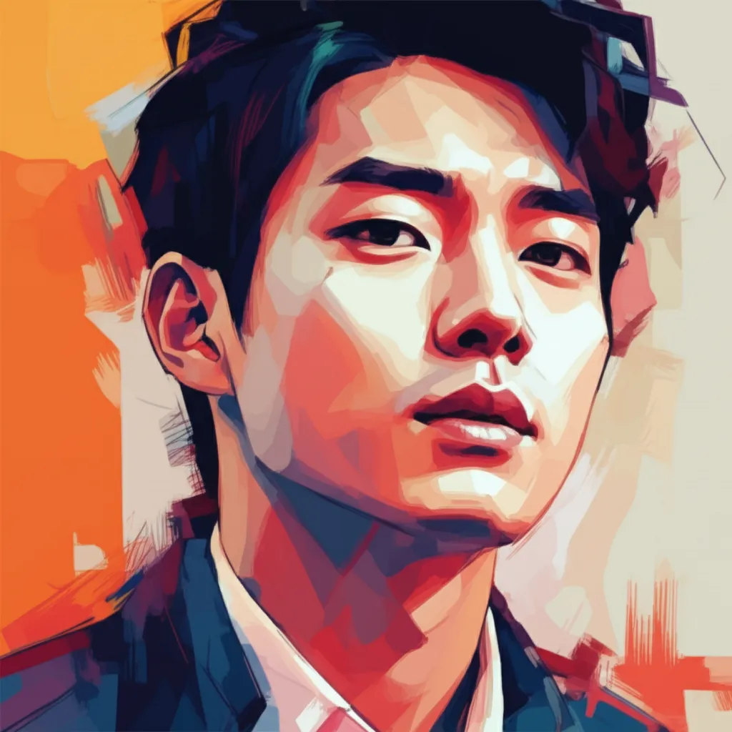 Artistic portrait of Jin Goo