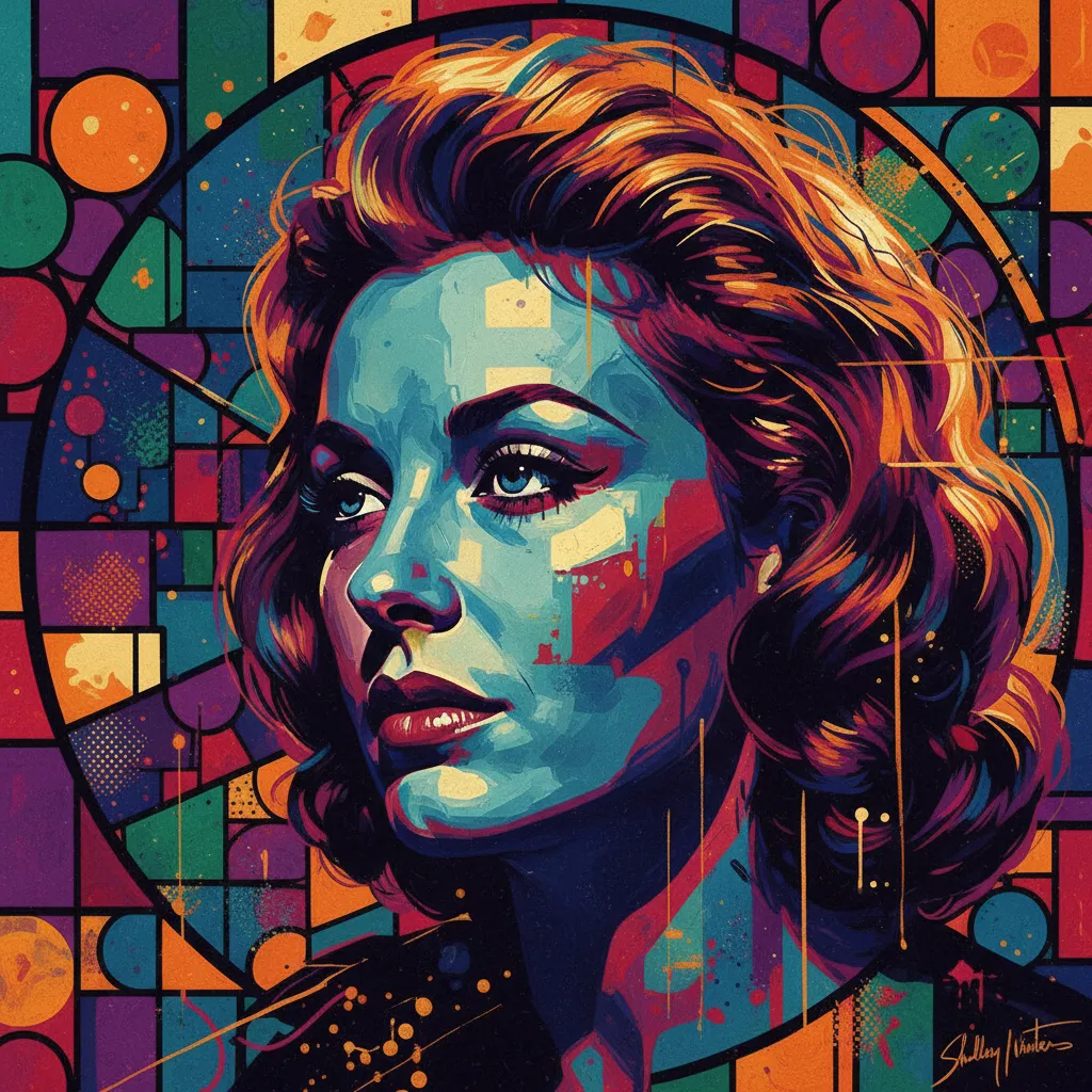Artistic portrait of Shelley Winters