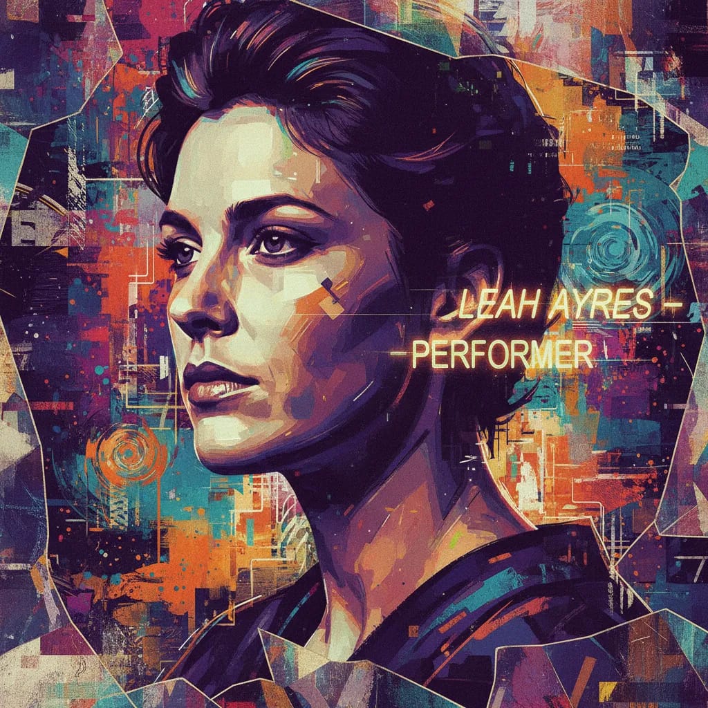 Artistic portrait of Leah Ayres