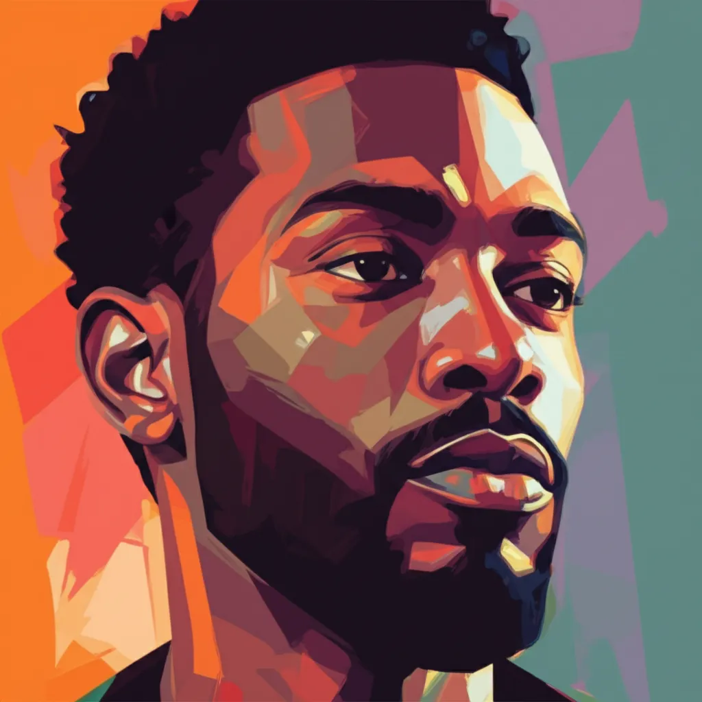 Artistic portrait of Fiston Barek