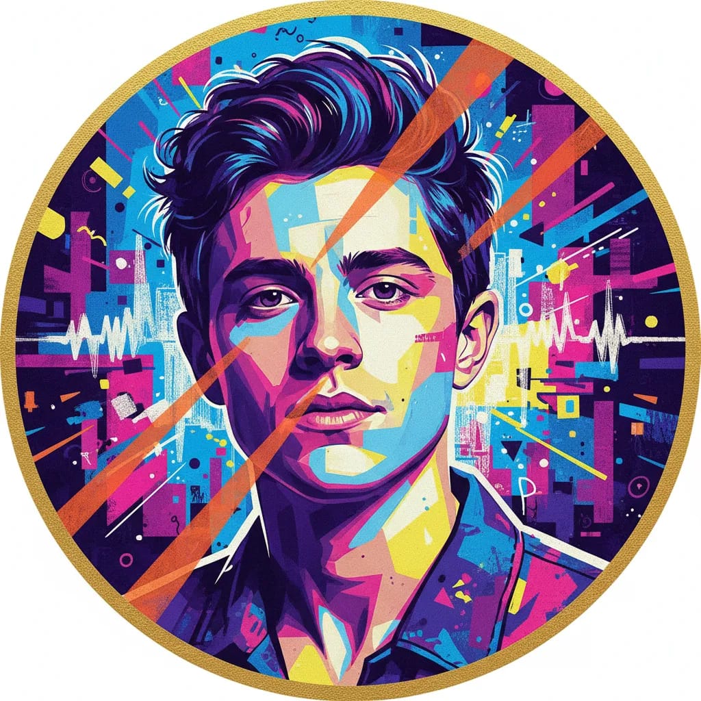 Artistic portrait of Dylan Minnette