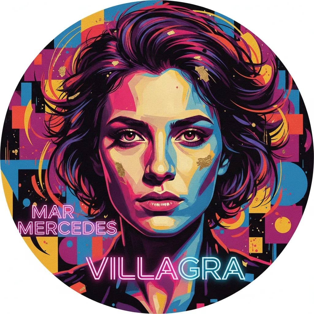 Artistic portrait of María Mercedes Villagra