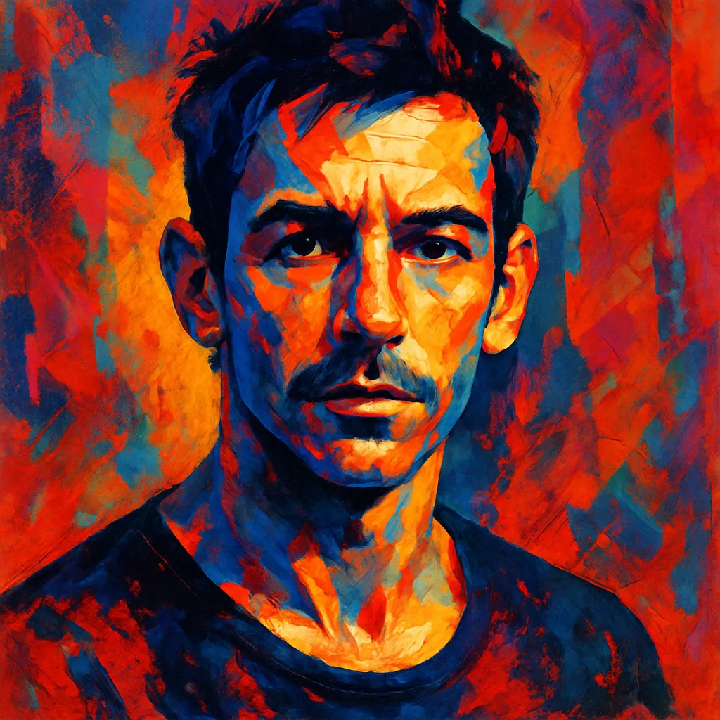 Artistic portrait of Alejo Sauras