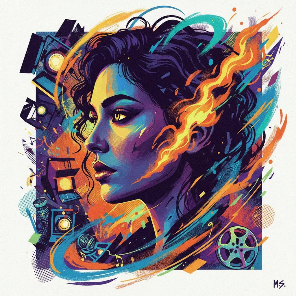Artistic portrait of Milena Smit